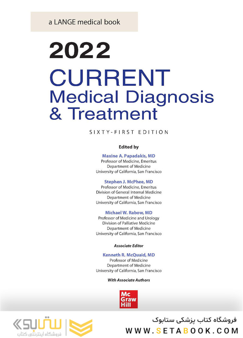 CURRENT Medical Diagnosis and Treatment 2022