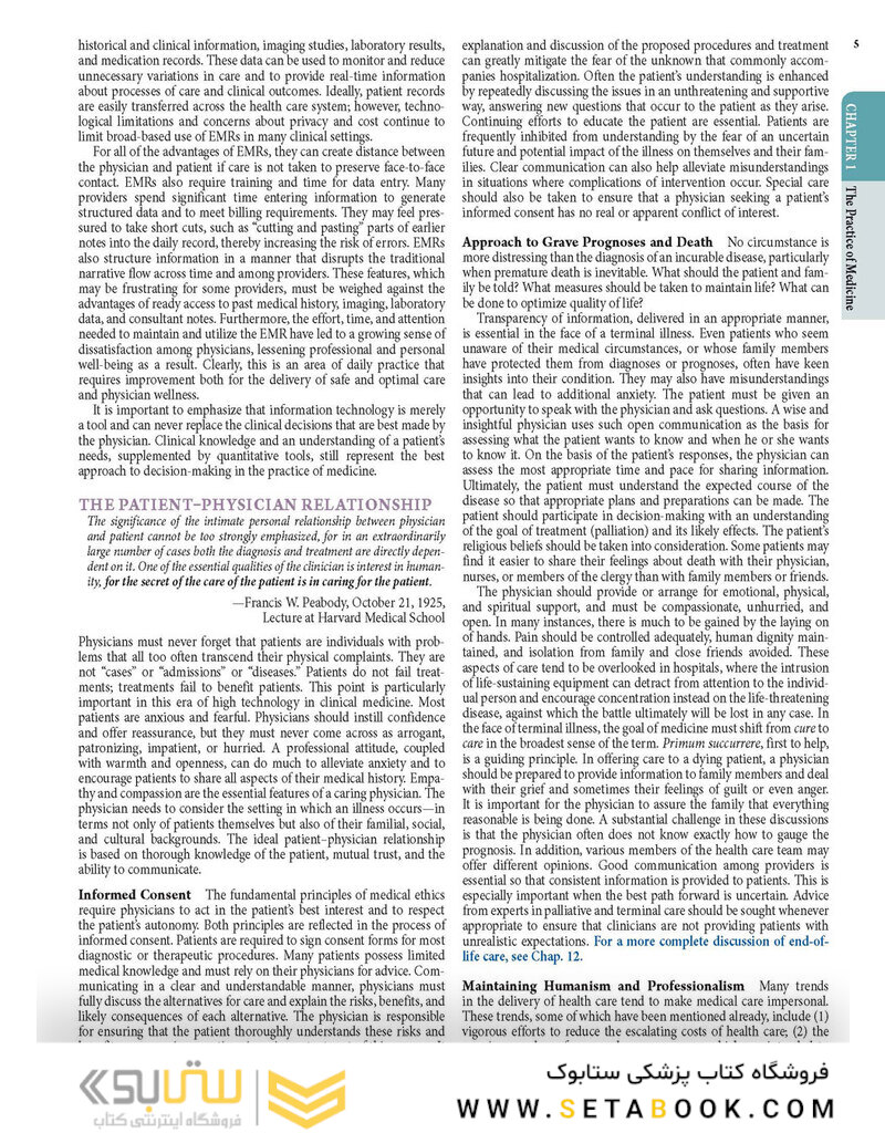 HARRISONS PRINCIPLES OF INTERNAL MEDICINE Part the Profession of Medicine