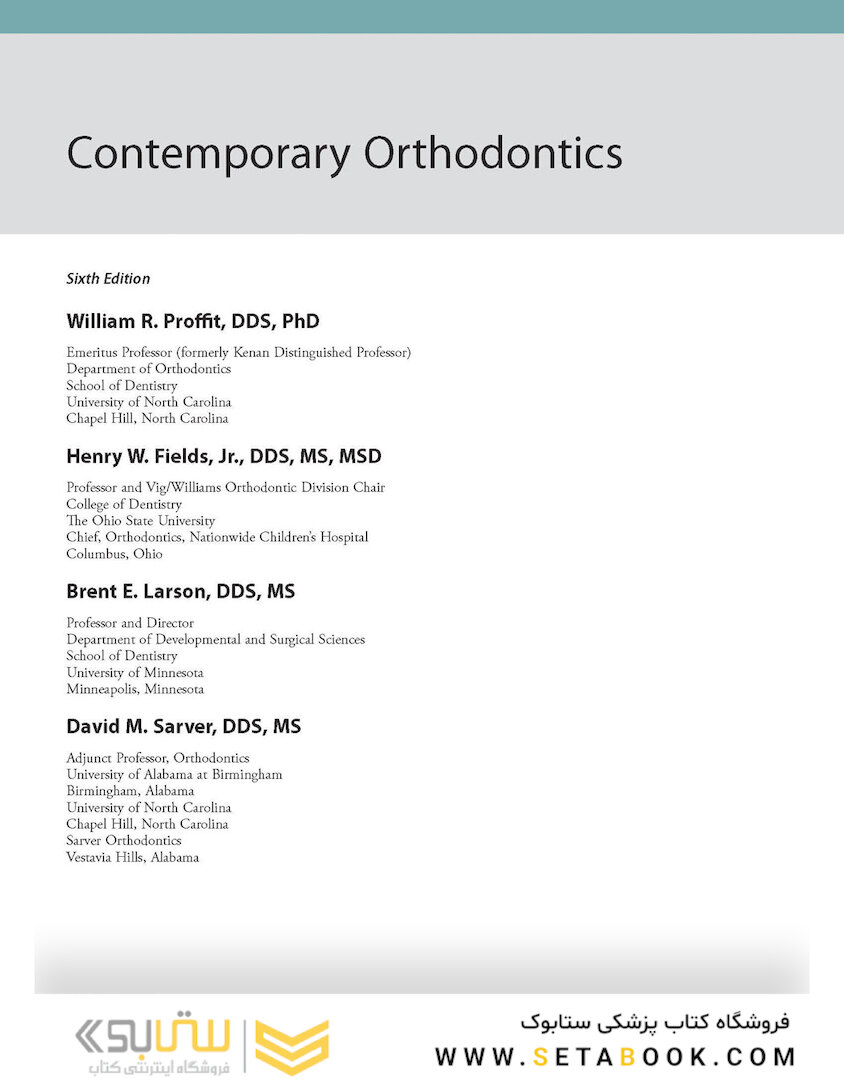 Contemporary Orthodontics 6th Edition 2019