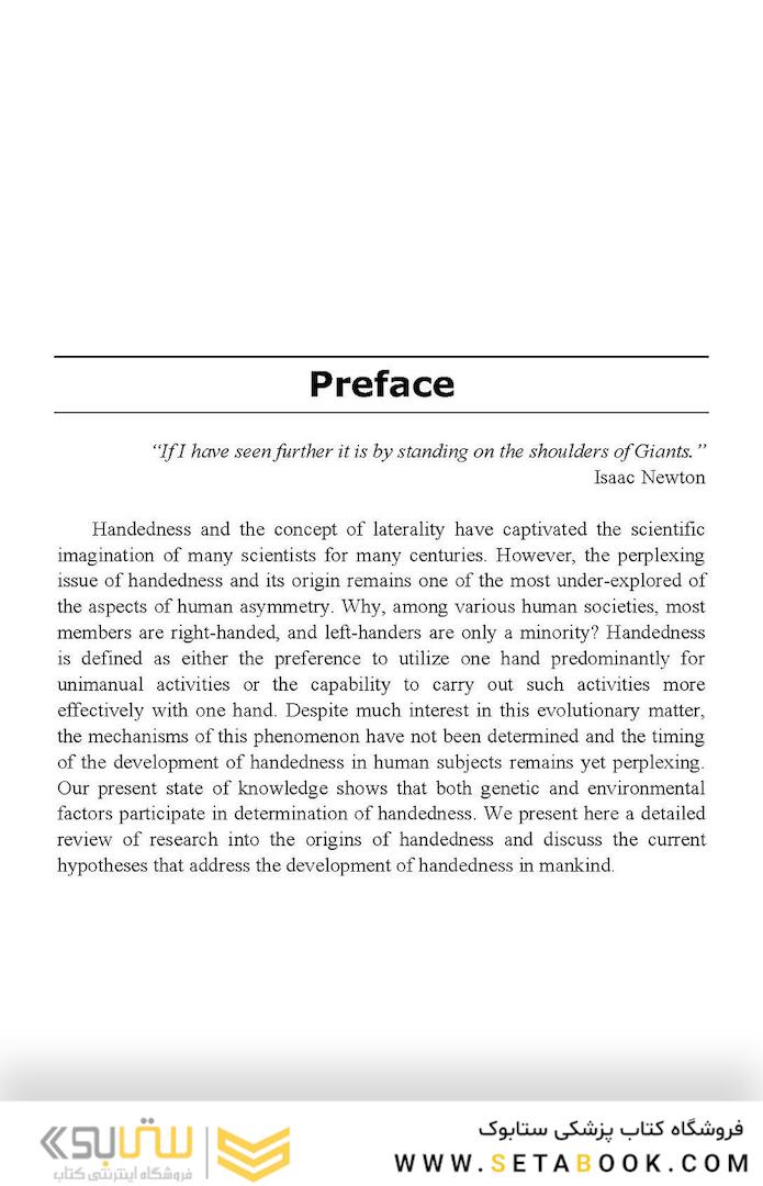 Handedness: A Window to Explore the Neuroscience of Brain Lateralization (Neuroscience Research Progress) 1st Edition