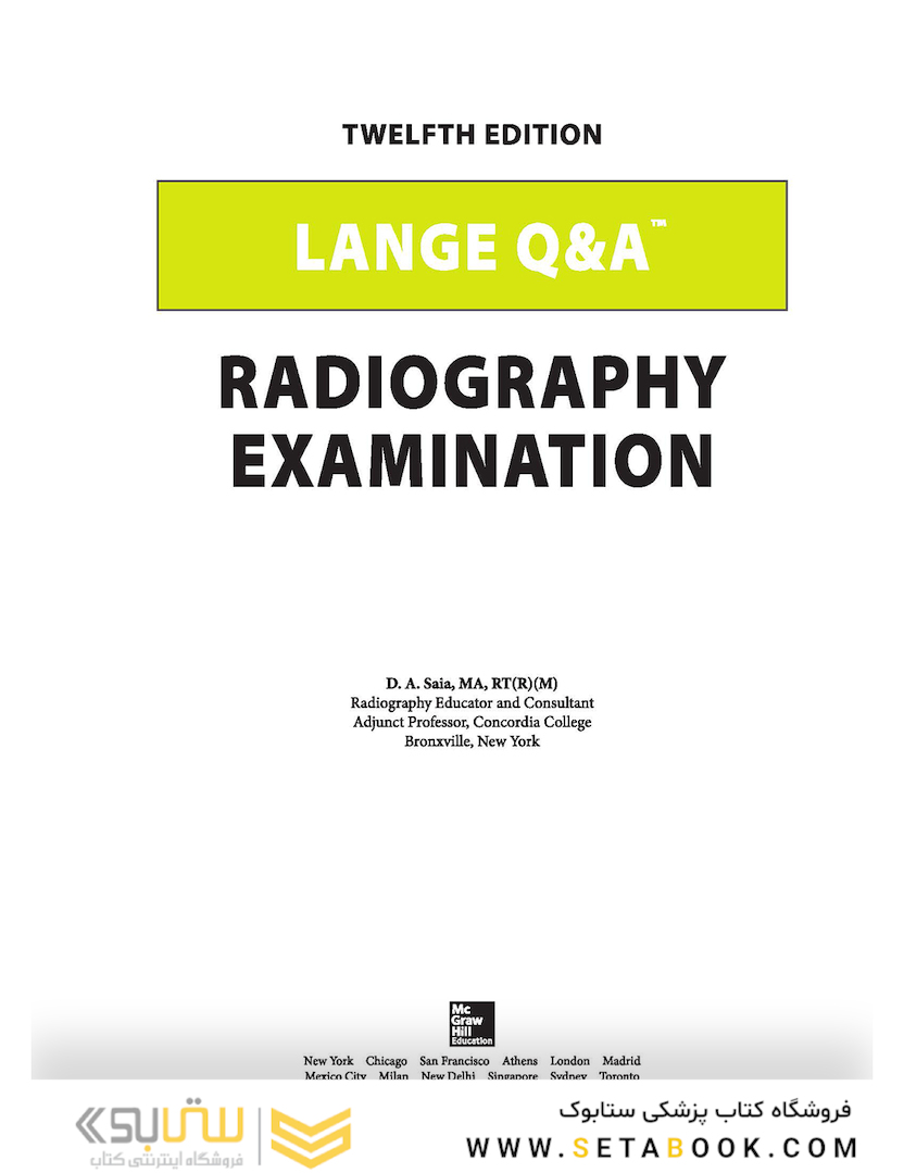 Lange Q - A Radiography Examination12th Edition