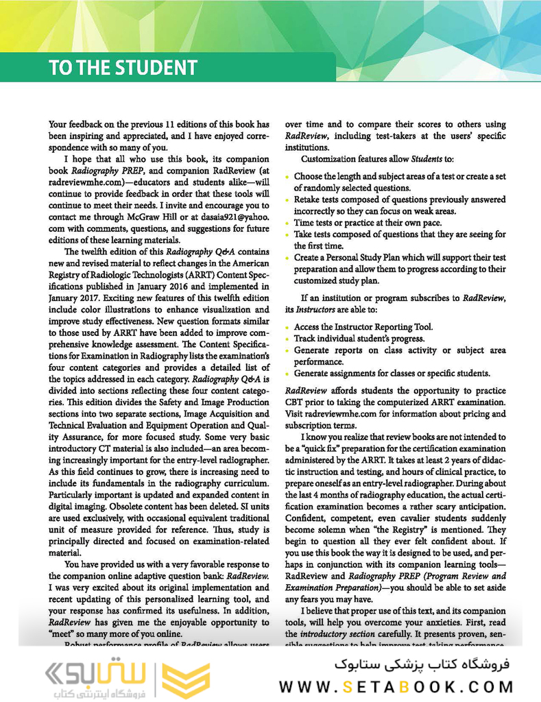 Lange Q - A Radiography Examination12th Edition