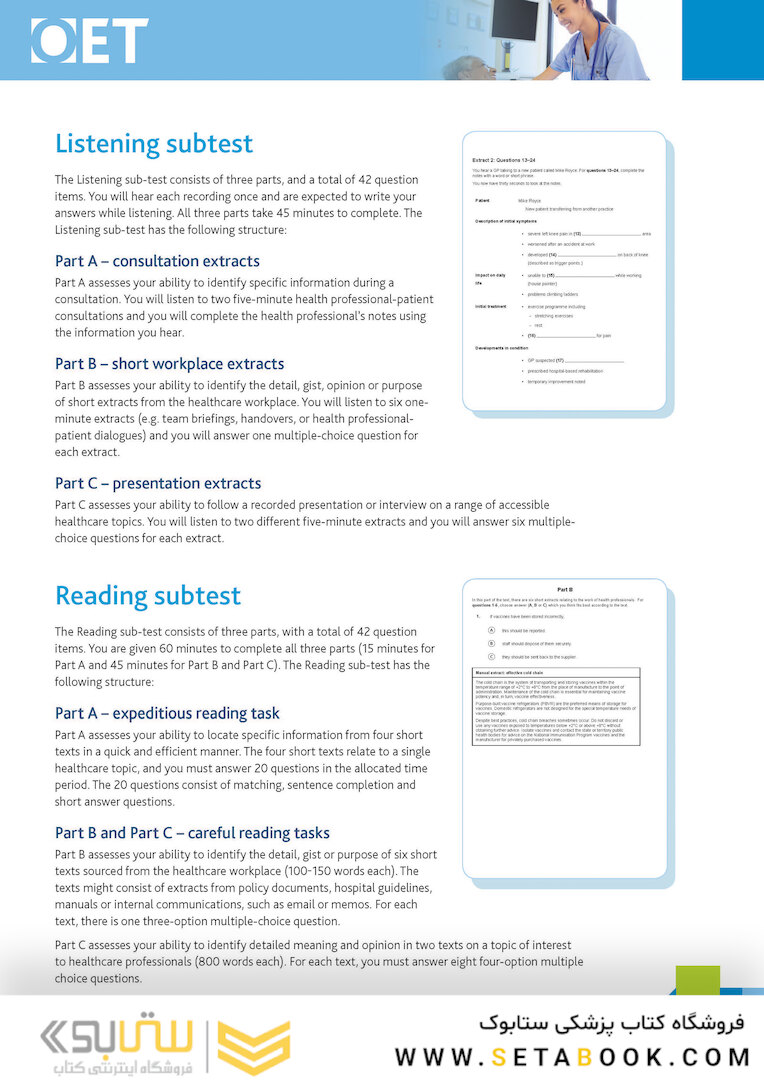OET Nursing: Official OET Practice Book 1
