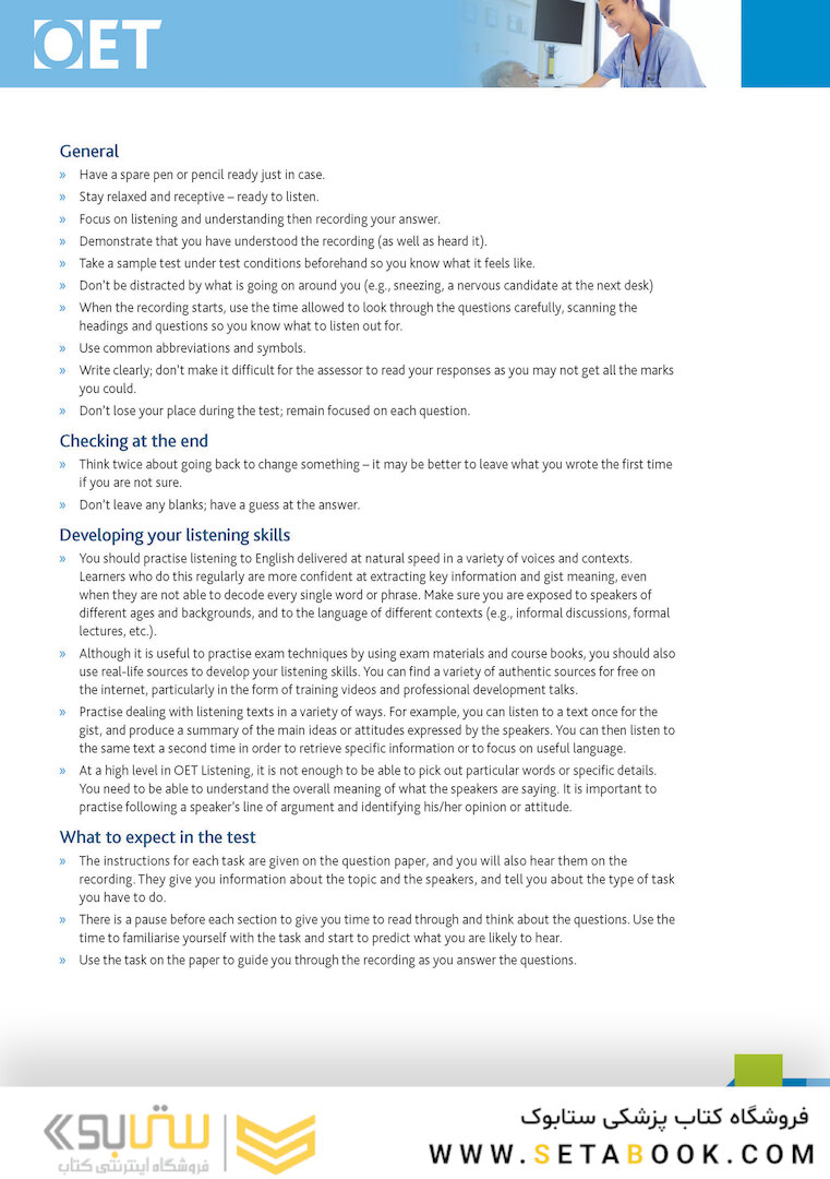 OET Nursing: Official OET Practice Book 1