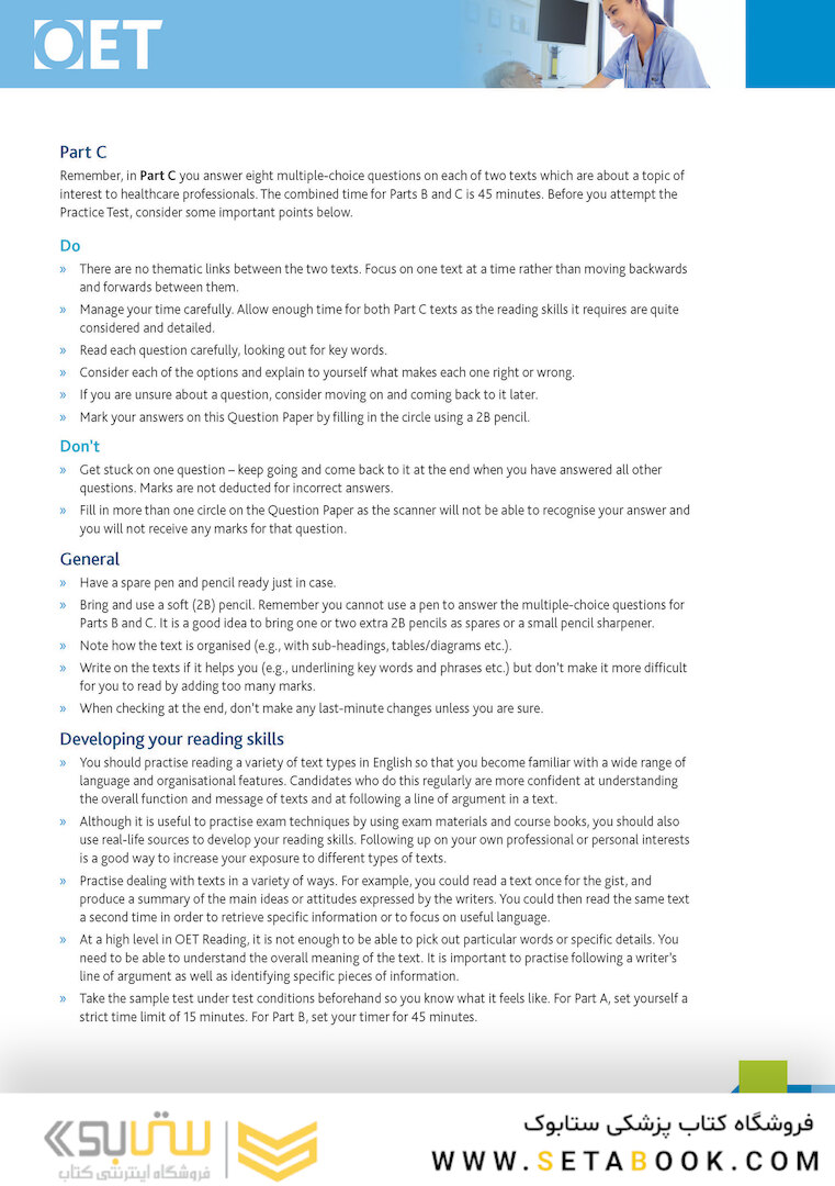 OET Nursing: Official OET Practice Book 1