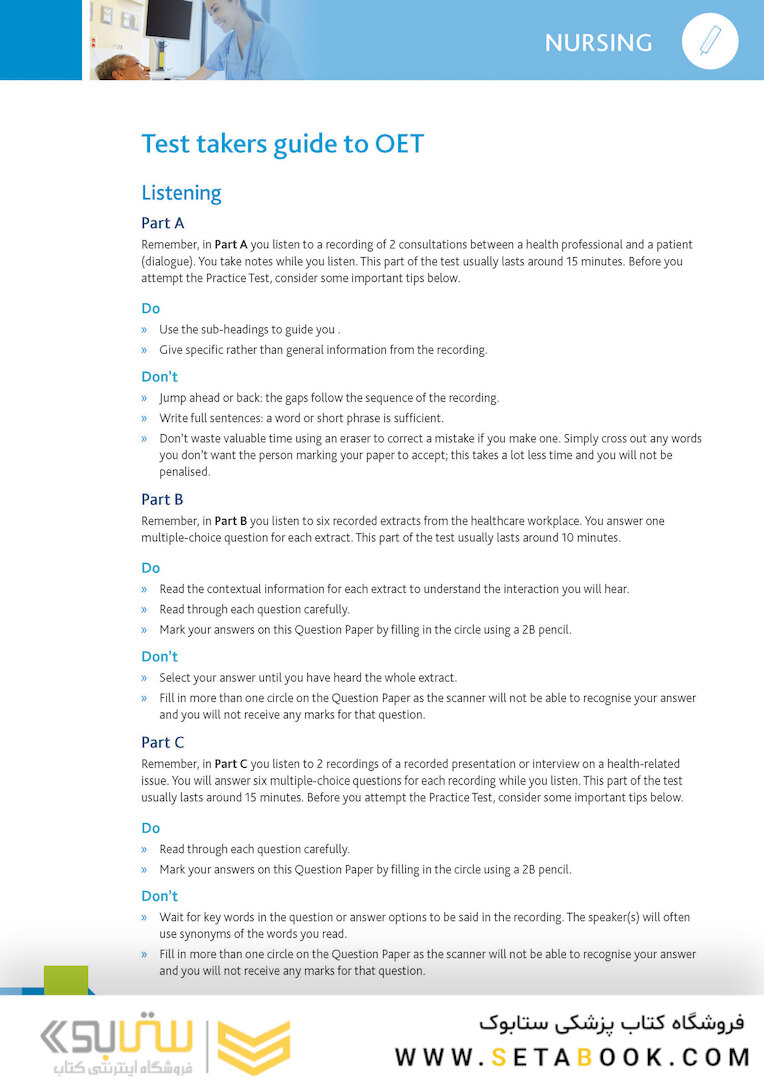 OET Nursing: Official OET Practice Book 1