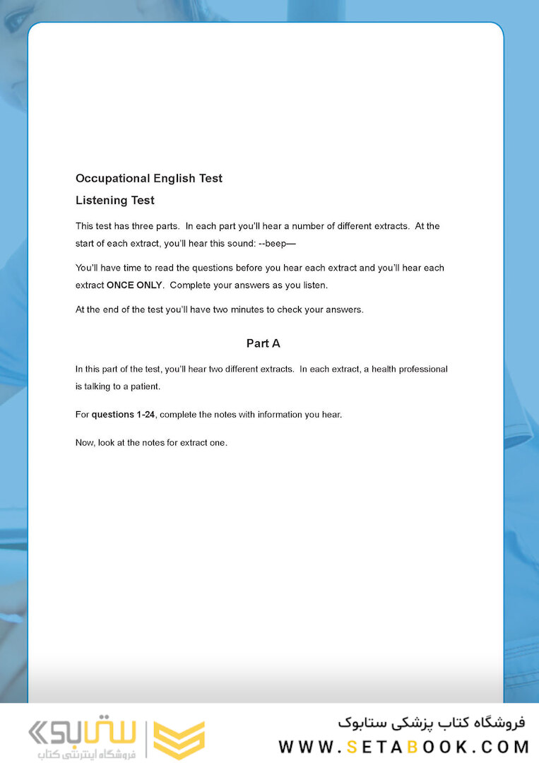 OET Nursing: Official OET Practice Book 1