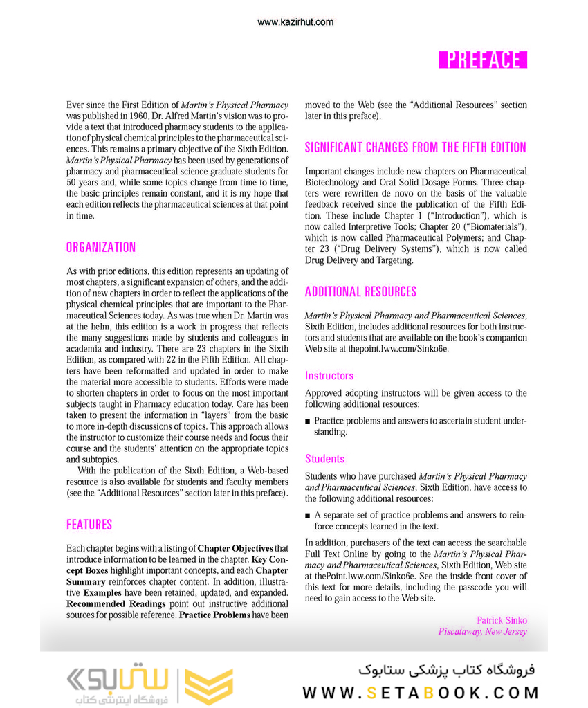 Martin’s Physical Pharmacy and Pharmaceutical Sciences Sixth Edition