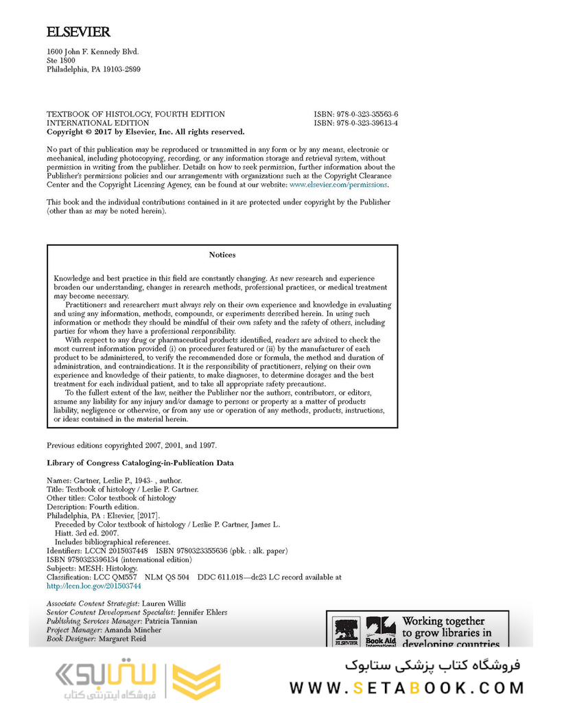 Textbook of Histology 4th Edition2016