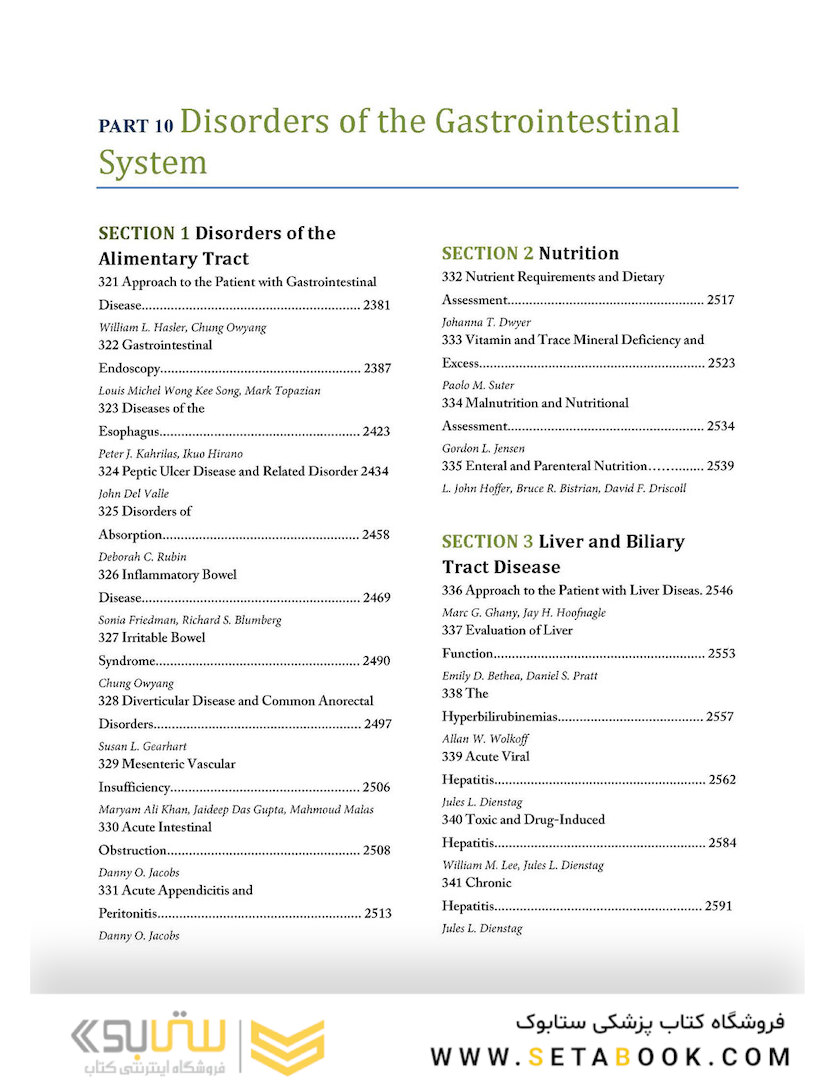 HARRISONS PRINCIPLES OF INTERNAL MEDICINE Part Disorders Of the Gastrointestinal System