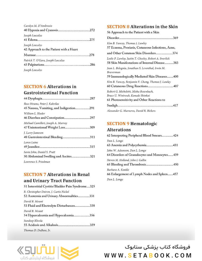 HARRISONS PRINCIPLES OF INTERNAL MEDICINE Part Cardinal Manifestations and Presentation Of Disease