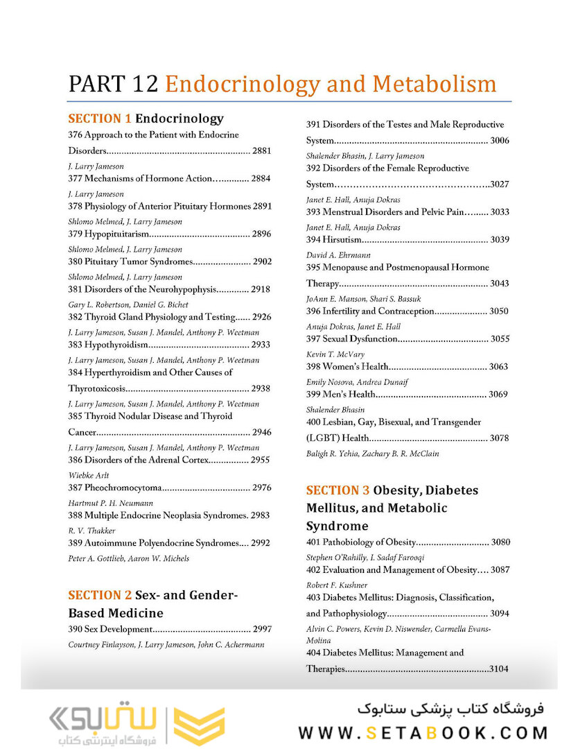 HARRISONS PRINCIPLES OF INTERNAL MEDICINE Part Endocrinology