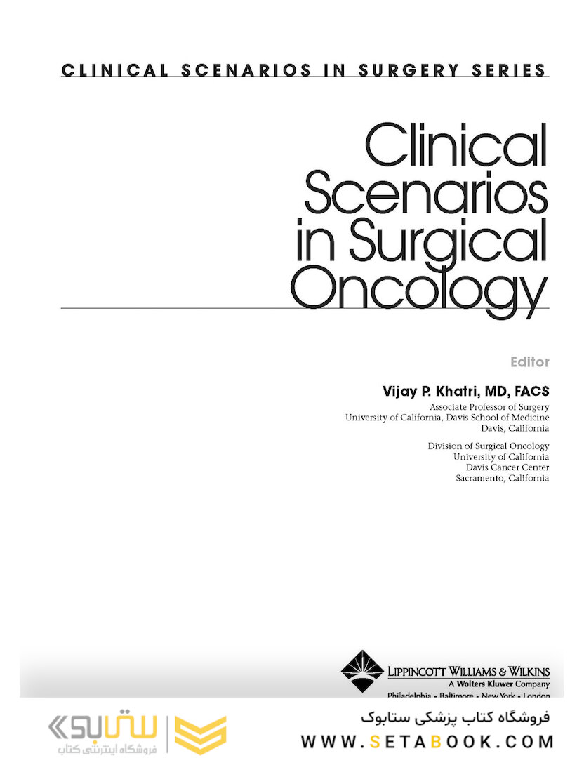 Clinical Scenarios in Surgical Oncology