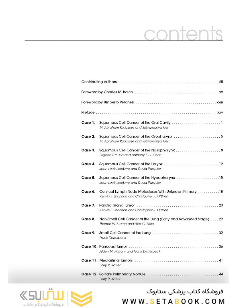 Clinical Scenarios in Surgical Oncology