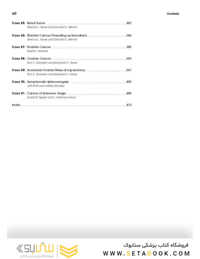 Clinical Scenarios in Surgical Oncology