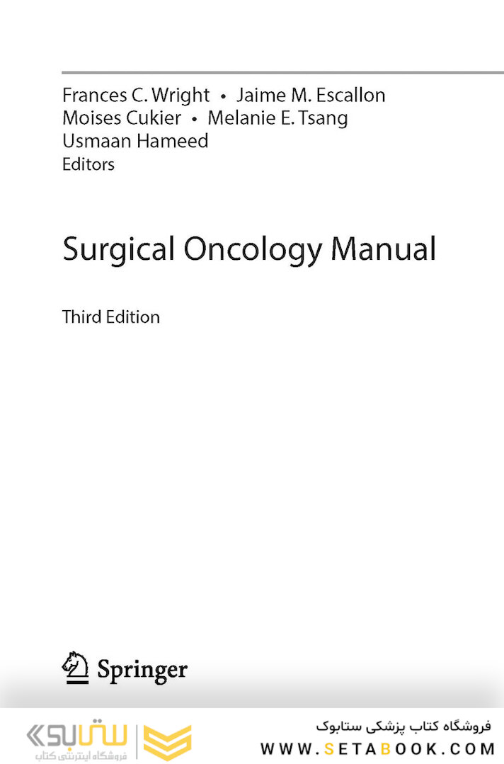 Surgical Oncology Manual