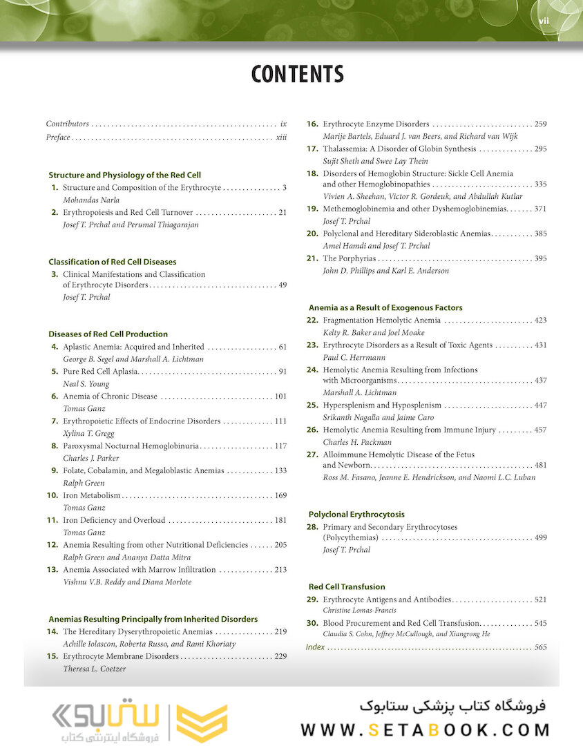Williams Hematology: The Red Cell and Its Diseases