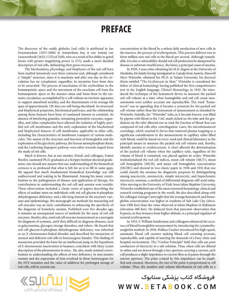 Williams Hematology: The Red Cell and Its Diseases