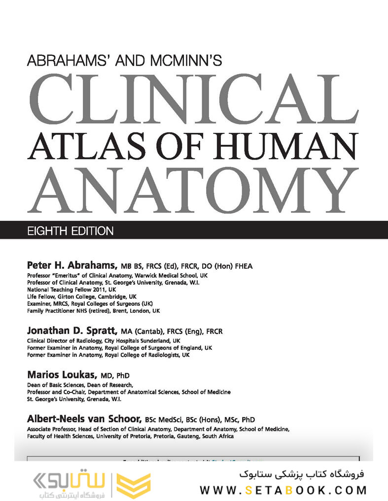 McMinn and Abrahams’ Clinical Atlas of Human Anatomy 8th Edition