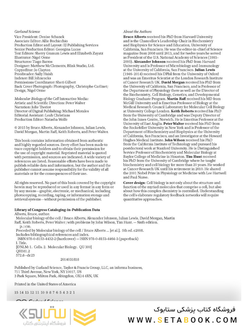 Molecular Biology of the Cell