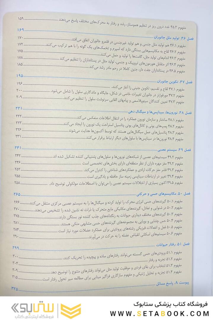 بیولوژی کمپبل 2021 جلد 6 ساختار و عمل جانوران