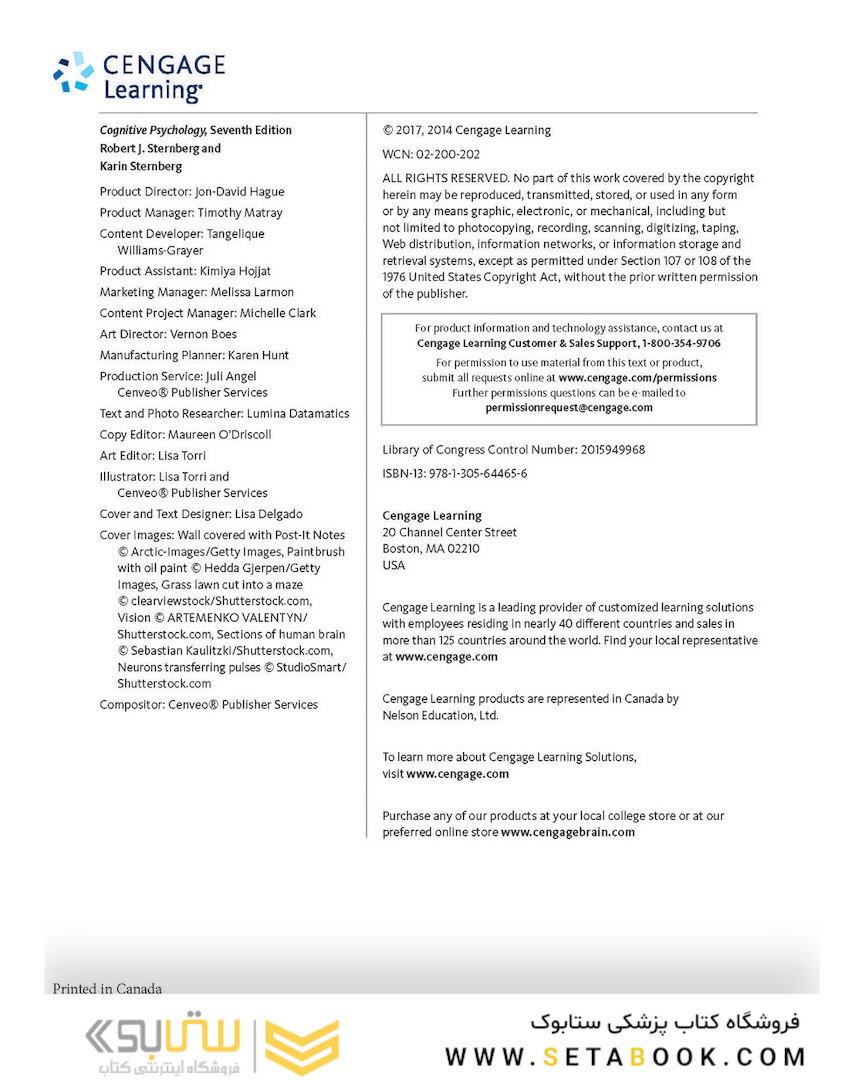 Cognitive Psychology, 7th Edition2016