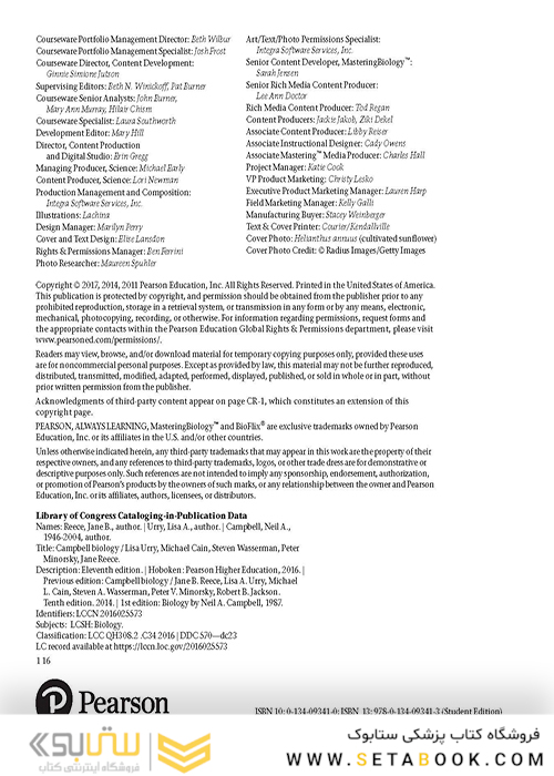 Campbell Biology (11th Edition) 2016 بیولوژی کمپل