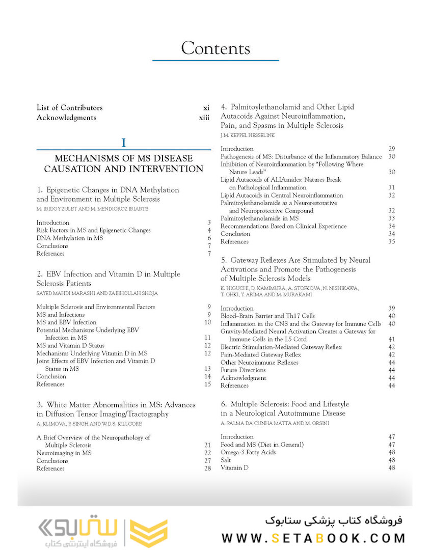 Nutrition and Lifestyle in Neurological Autoimmune Diseases : Multiple Sclerosis