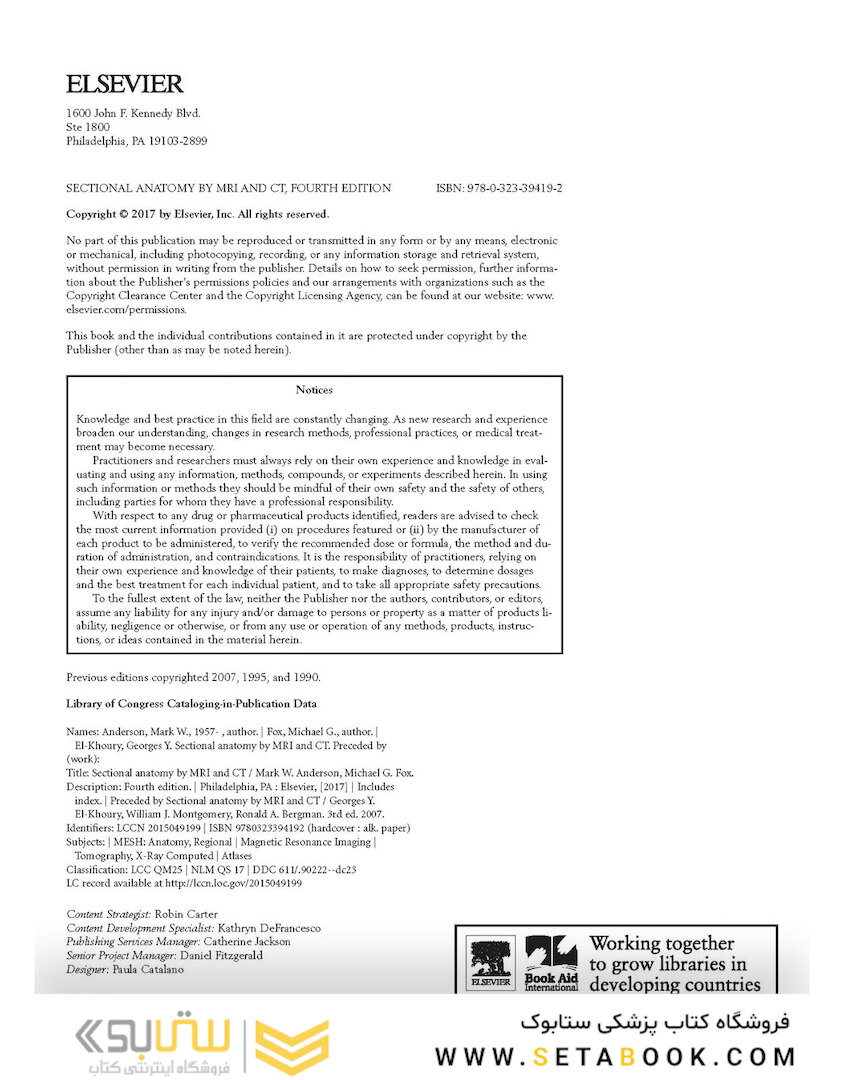 Sectional Anatomy by MRI and CT