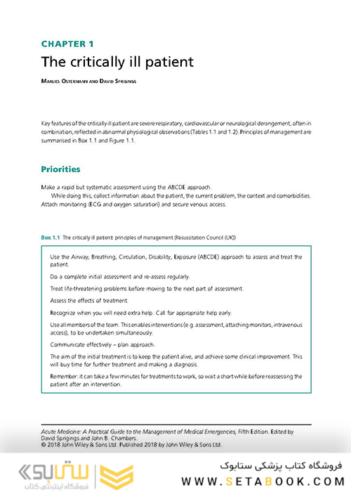 Acute Medicine : A Practical Guide to the Management of Medical Emergencies