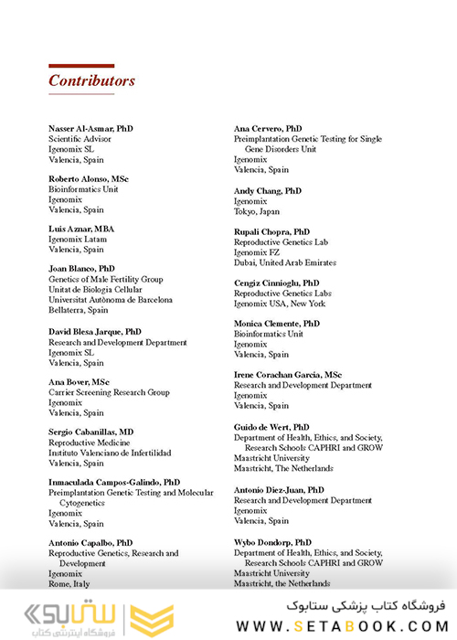 Handbook of New Genetic Diagnostic Technologies in Reproductive Medicine