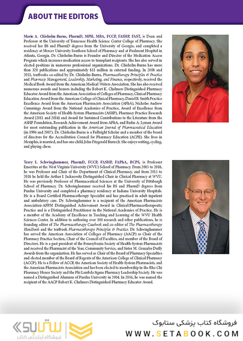 Pharmacotherapy Principles and Practice, Fifth Edition 2019 اصول فارماکوتراپی دیپیرو ، چاپ پنجم
