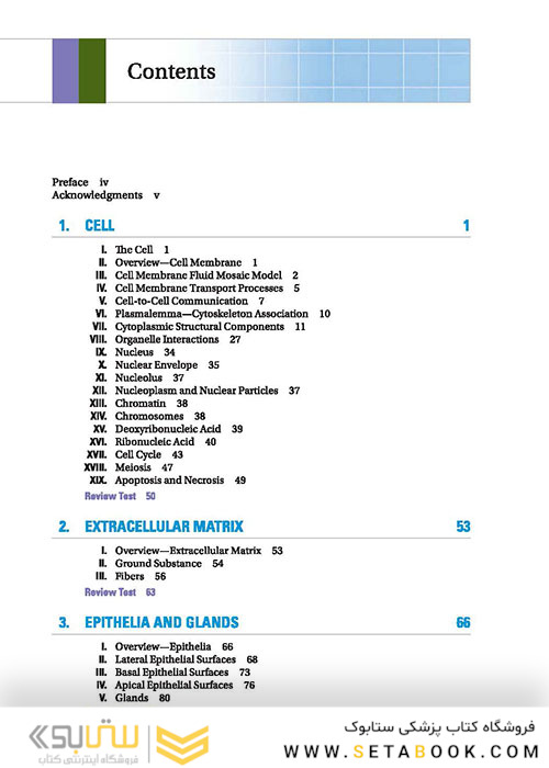BRS Cell Biology and Histology (Board Review Series) Eighth Edition2019 کتاب زیست شناسی سلولی و بافت شناسی سلولی BRS 