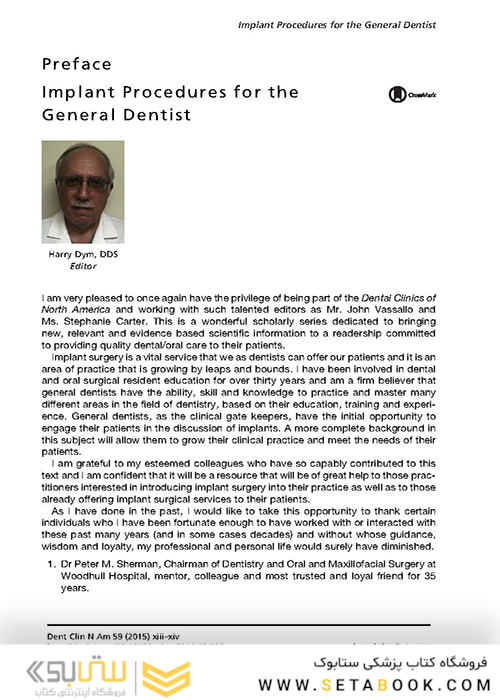 Implant Procedures for the General Dentist, An Issue of Dental Clinics of North America