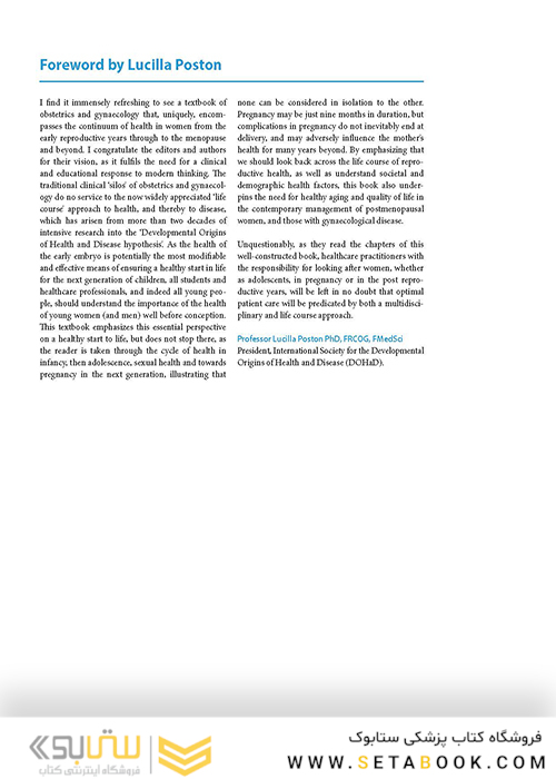 Textbook of Obstetrics and Gynaecology : A life course approach