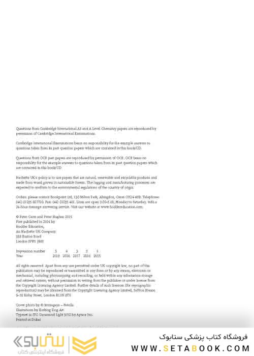 Cambridge International AS and A Level Chemistry