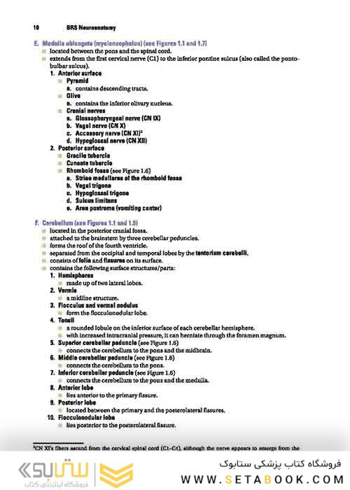 BRS Neuroanatomy (Board Review Series) Sixth Edition 2020 نوروآناتومی ویرایش ششم