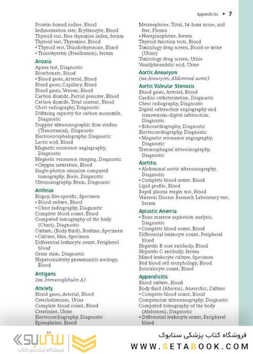    Laboratory Tests and Diagnostic Procedures (Laboratory Tests - Diagnostic Procedures) 6th Edition 2012  آزمایشات آزمایشگاهی و روشهای تشخیصی