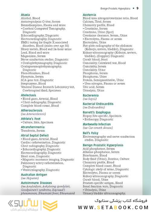    Laboratory Tests and Diagnostic Procedures (Laboratory Tests - Diagnostic Procedures) 6th Edition 2012  آزمایشات آزمایشگاهی و روشهای تشخیصی
