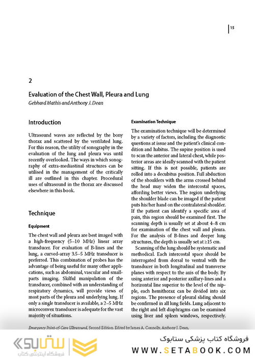Emergency Point-of-Care Ultrasound 2nd Edition