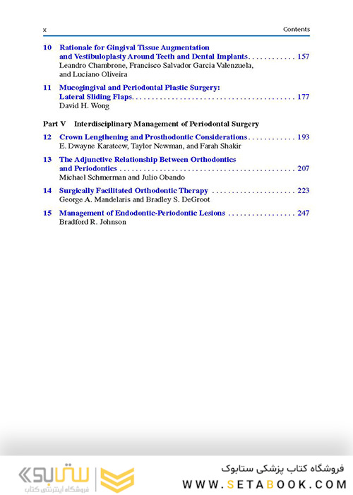  Advances in Periodontal Surgery: A Clinical Guide to Techniques and Interdisciplinary Approaches 1st ed. 2020 Edition پیشرفت در جراحی پریودنتال: راهنمای بالینی تکنیک ها و رویکردهای بین رشته ای