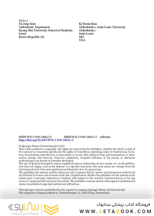  Orthodontics in Obstructive Sleep Apnea Patients: A Guide to Diagnosis, Treatment Planning, and Interventions 1st ed. 2020 Edition ارتودنسی در بیماران انسداد انسداد خواب: راهنمای تشخیص ، برنامه ریزی درمانی و مداخلات
