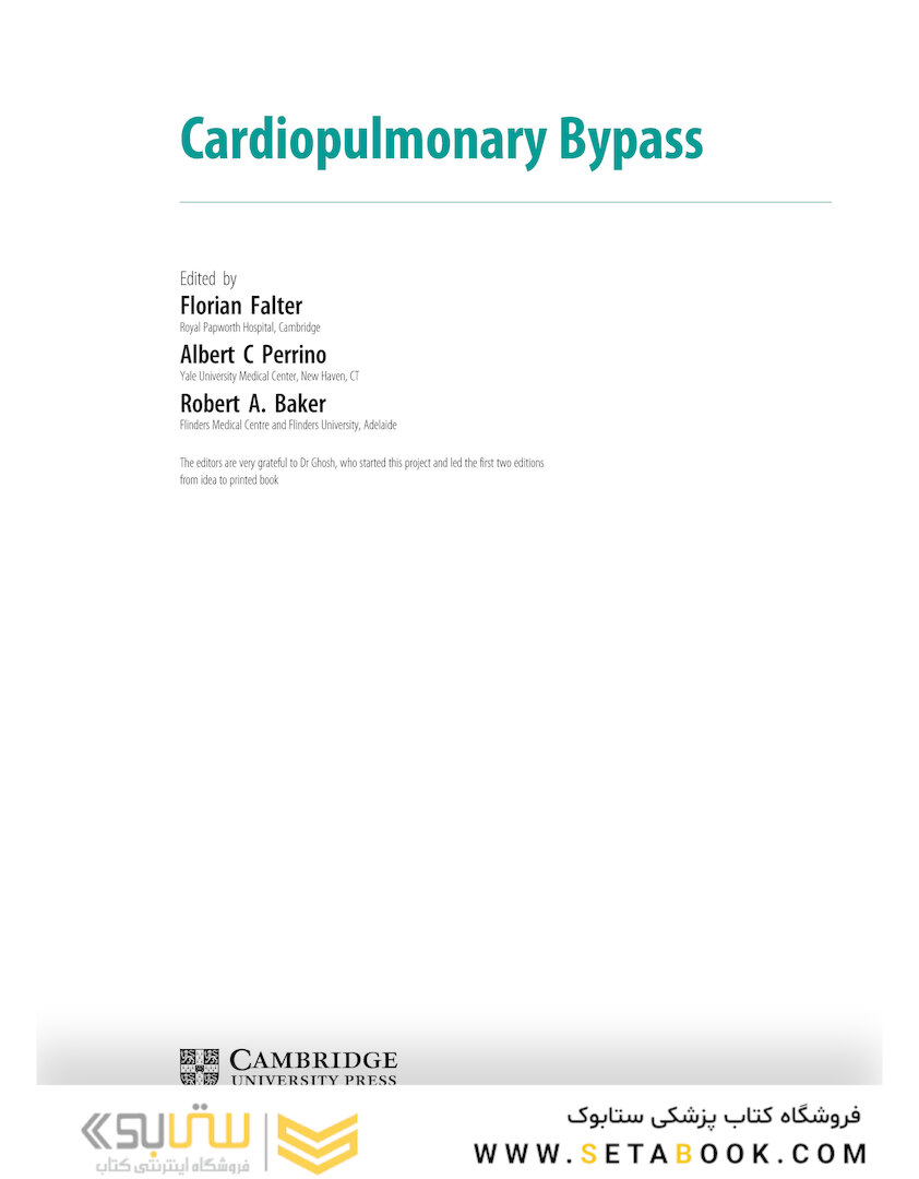 Cardiopulmonary Bypass 3rd Edicion 2022