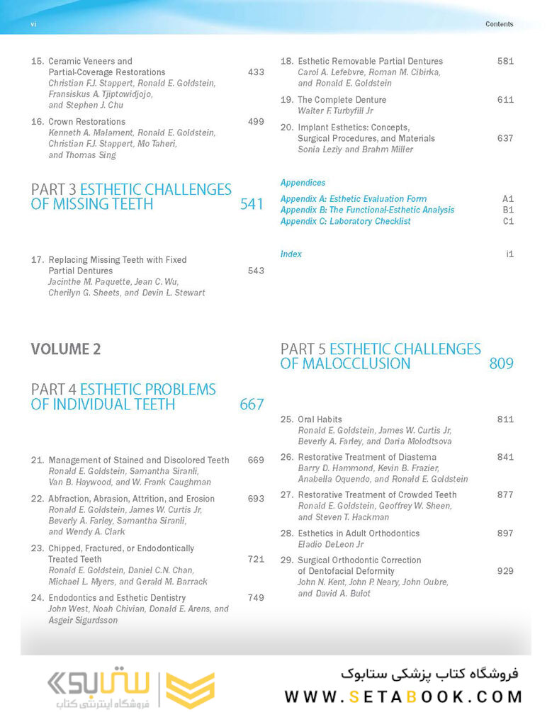 Ronald E. Goldstein’s Esthetics in Dentistry, 3rd Edition2018
