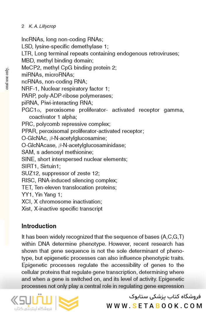 Nutrition, Epigenetics and Health 1st Edition