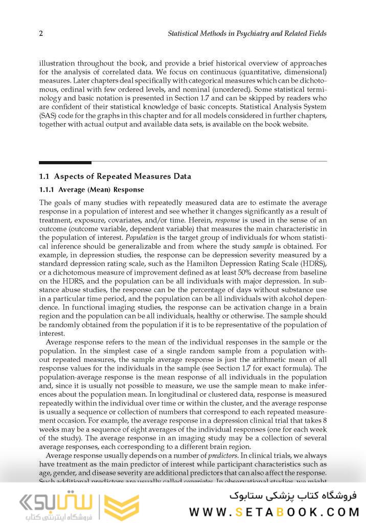 Statistical Methods in Psychiatry and Related Fields, 1st Edition 2020