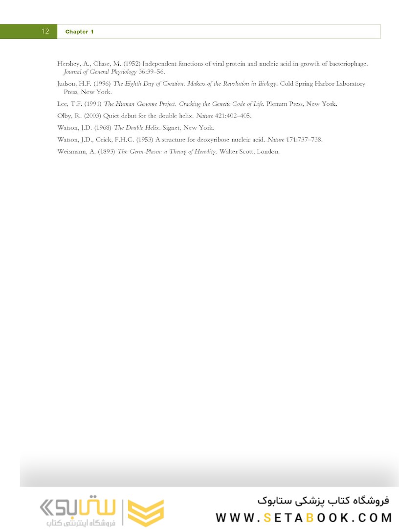 Fundamental Molecular Biology, 1st Edition2007