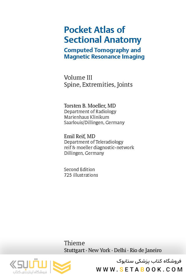 Pocket Atlas of Sectional Anatomy, Volume III, 2nd Edition 2017