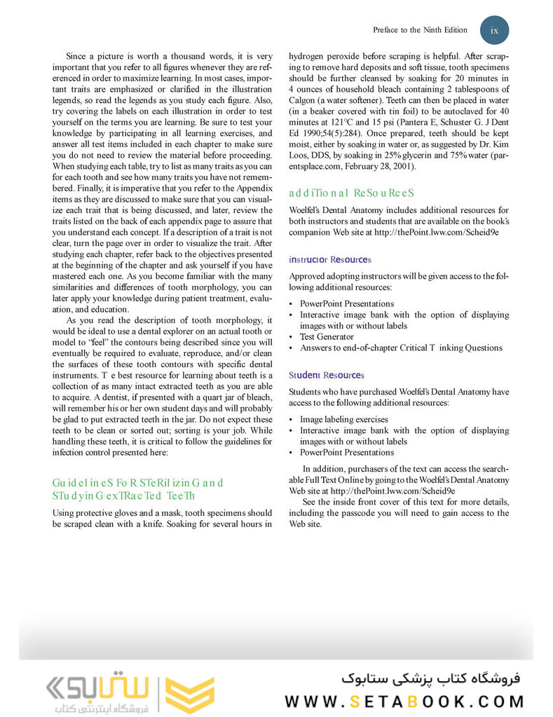 Woelfels Dental Anatomy Ninth Edition 2017