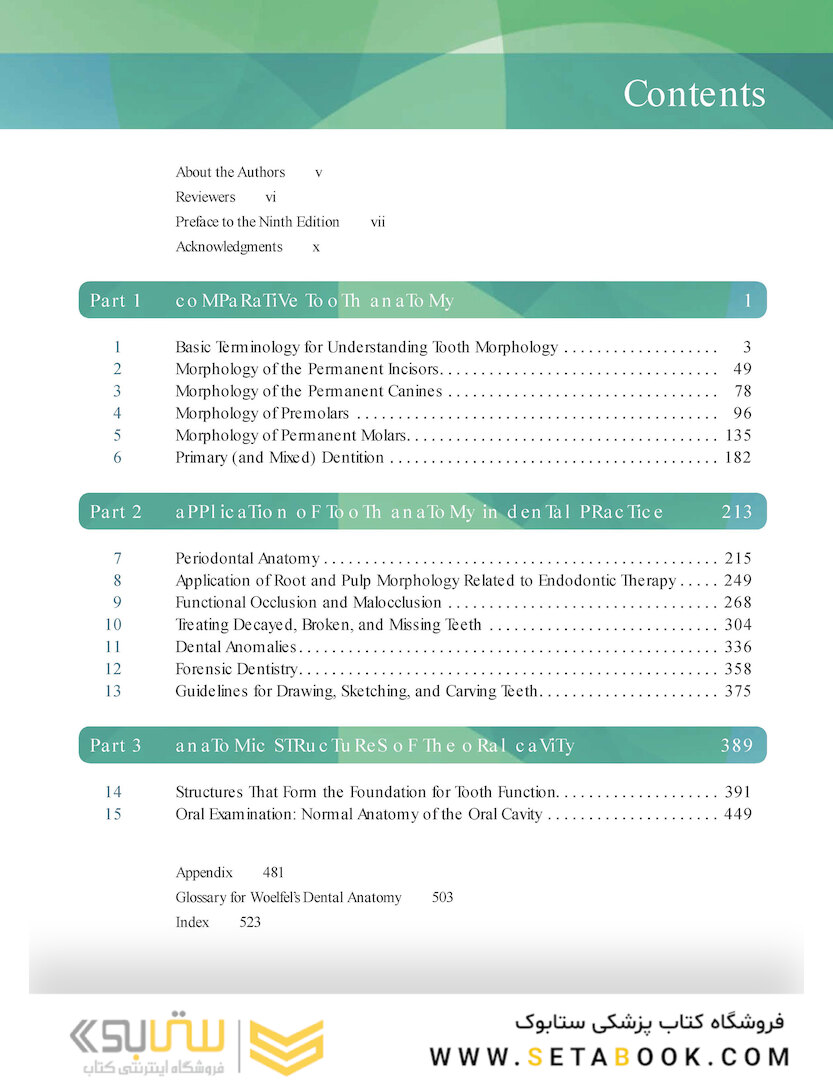 Woelfels Dental Anatomy Ninth Edition 2017